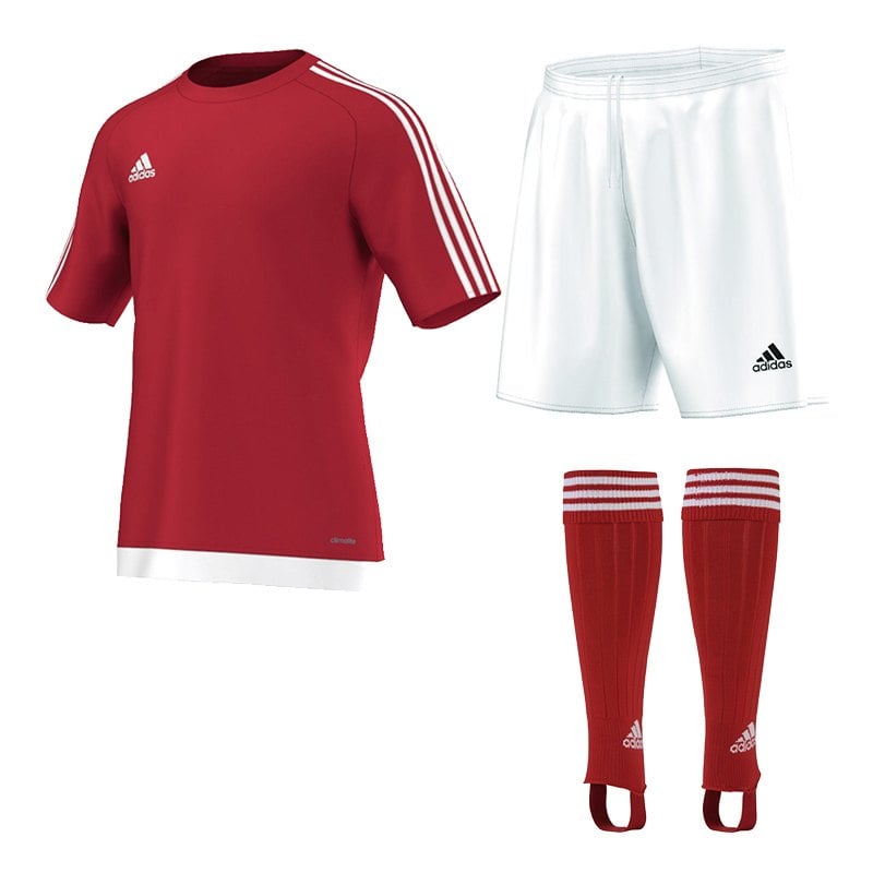 adidas Estro 15 Trikotset Kids Rot Weiss adidas Estro 15 Trikotset Kids Rot Weiss