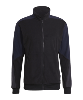 adidas Future Icons Fleece Trainingsjacke Schwarz adidas Future Icons Fleece Trainingsjacke Schwarz