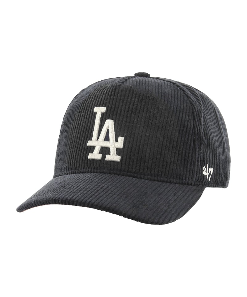 '47 Brand Los Angeles Dodgers MLB Thick Cord 47 HITCH Cap Schwarz - schwarz