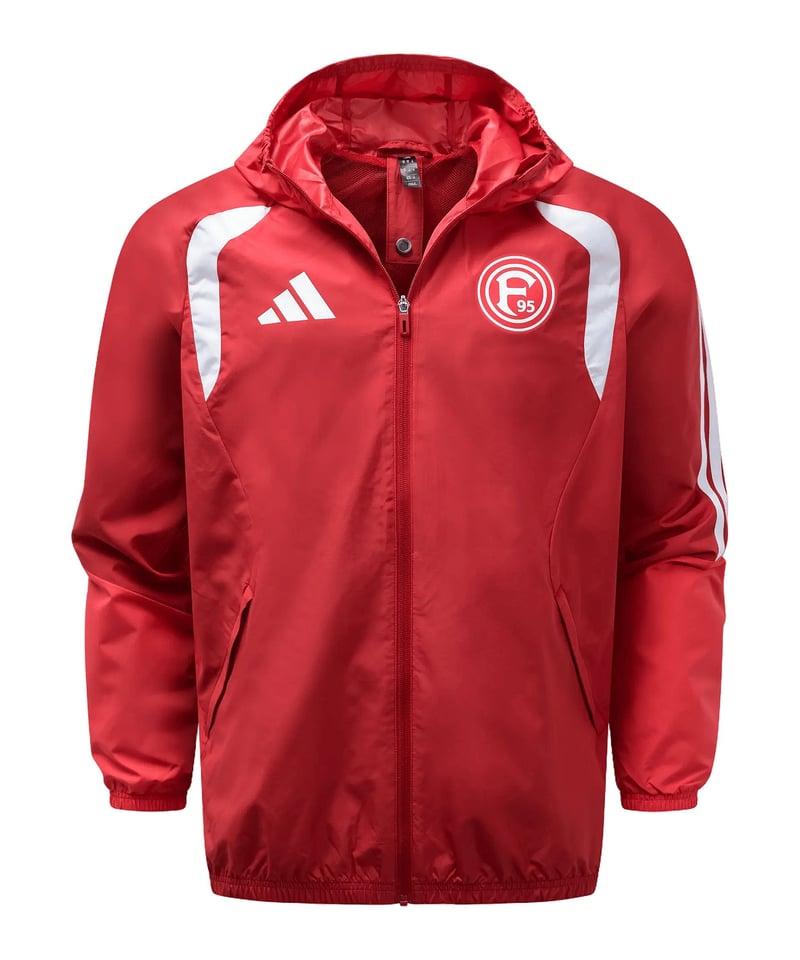 adidas Fortuna Düsseldorf Allwetter Jacke 2026/2027 Rot - rot