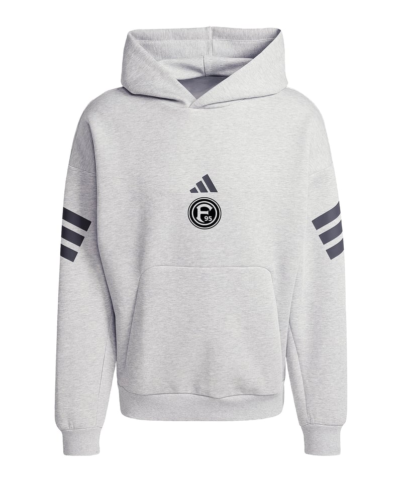 adidas Fortuna Düsseldorf Hoody Grau - grau