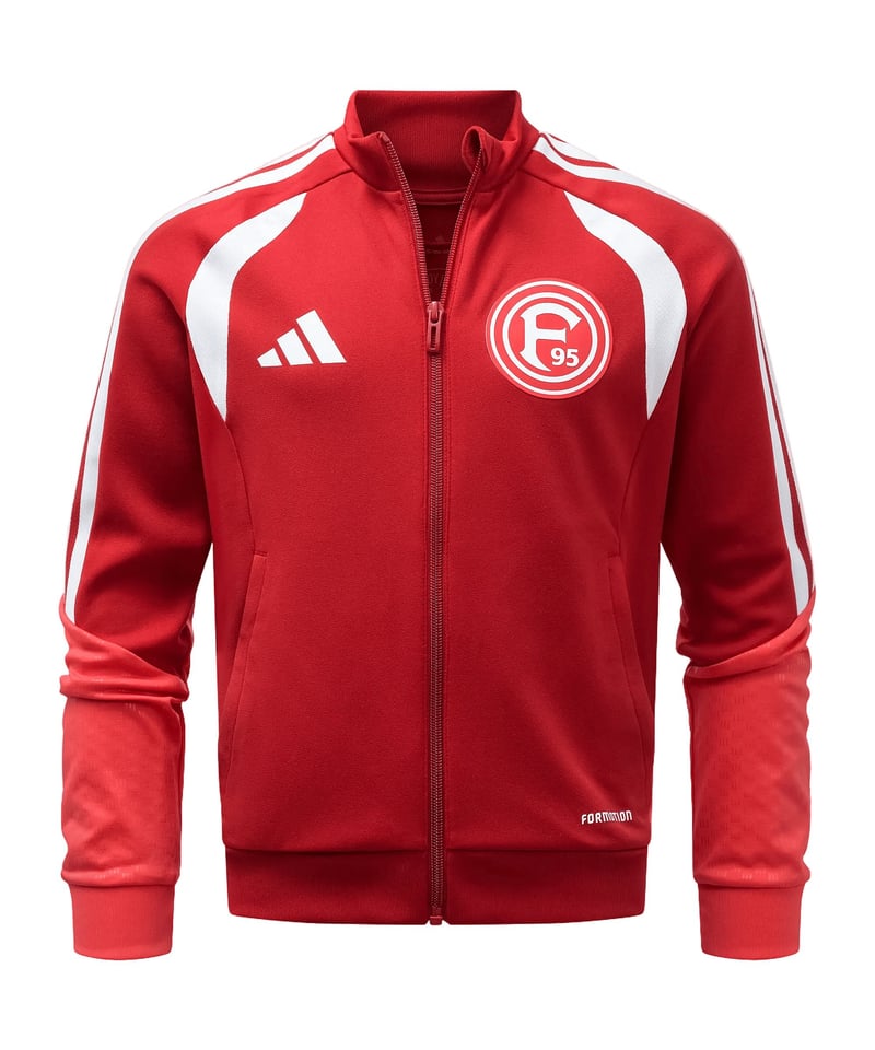 adidas Fortuna Düsseldorf Trainingsjacke Kids Rot - rot