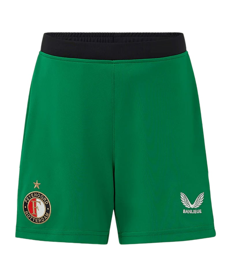 Castore Feyenoord Rotterdam Short 3rd 2024/2025 Kids Grün F101 - gruen
