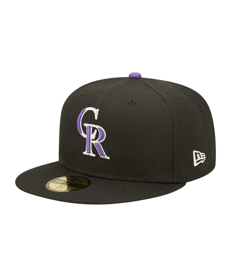 New Era Colorado Rockies 59Fifty Cap Schwarz - schwarz
