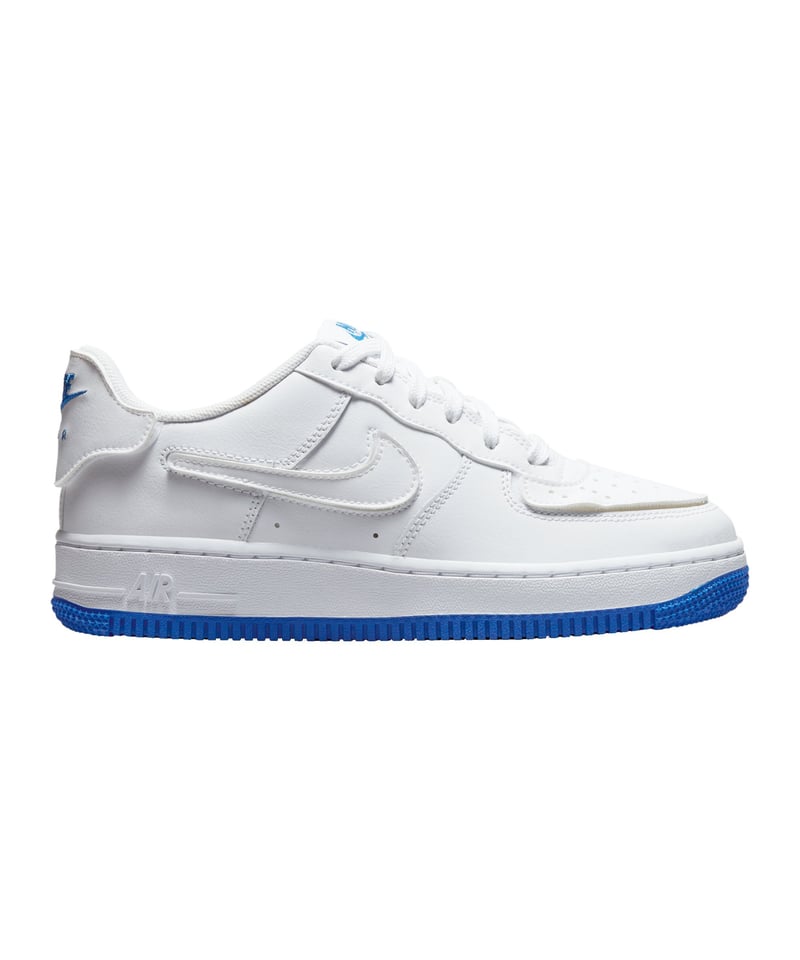 Nike Air Force 1 1 Kids Gs Weiss Blau F105 Lifestyle Freizeitschuh
