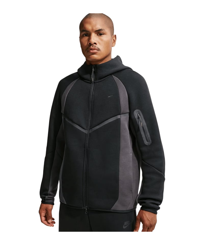 Nike Tech Color Block Jacke Schwarz - schwarz