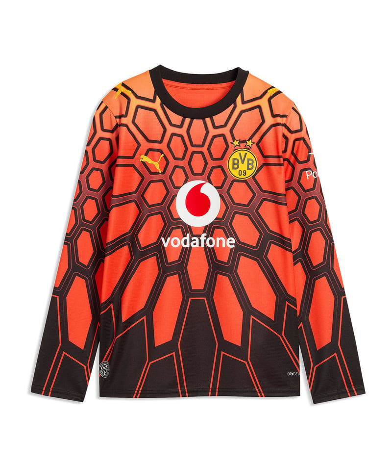 PUMA Borussia Dortmund Torwarttrikot Langarm Kinder Orange F70 - orange