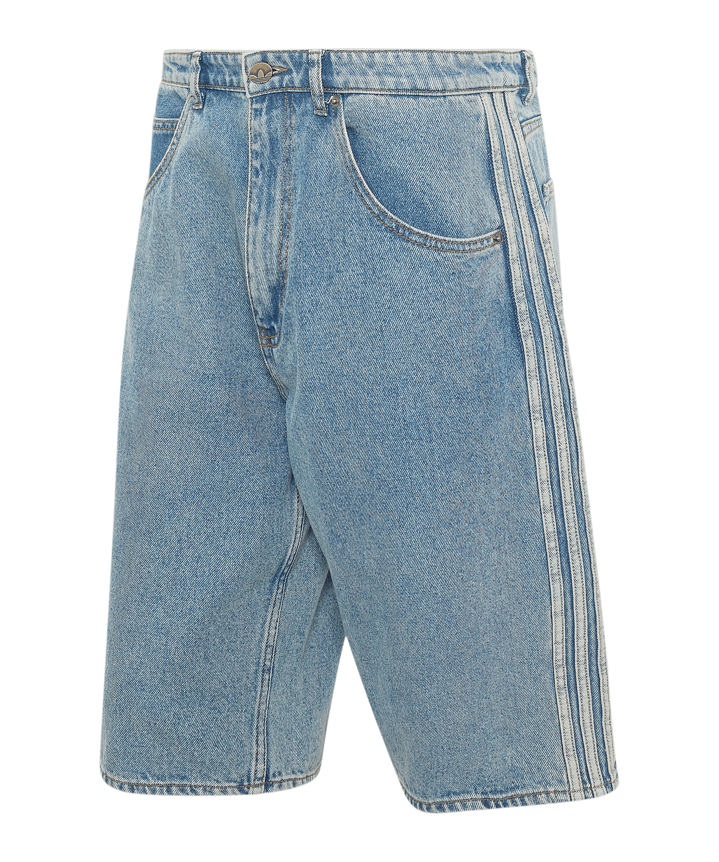 adidas Originals Firebird Adicolor Denim Mid-Rise Straight Leg Court Bleu - 34