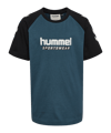Hummel Logo S/S T-Shirt Kids Blau F7280