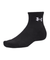 Under Armour Performance Cotton 3p Qtr Socken Schwarz F008 - schwarz