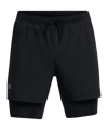 Under Armour Launch 5in 2-In-1 Short Schwarz F001 - schwarz