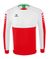 Erima Six Wings Sweatshirt Kids Rot Weiss