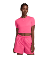 Nike Essential SLM Crop T-Shirt Damen Pink F629