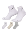 Nike Everyday Elevated Ankle 3er Pack Socken Mehrfarbig - mehrfarbig