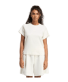 adidas Soft Lux T-Shirt Damen Weiß - weiss