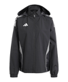 adidas Tiro 25 Competition Regenjacke Damen Schwarz