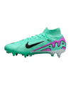 Nike Air Zoom Mercurial Superfly IX Elite SG-Pro AC Grün Pink Schwarz F300 - gruen