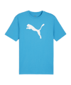 PUMA teamRISE Logo Trainingshirt Blau F02 - blau