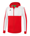 Erima SIX WINGS Kapuzenjacke Rot Weiss - rot