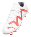 PUMA FUTURE Play FG/AG Breakthrough Jr Kids Weiss Rot Schwarz F01 - weiss