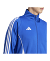 adidas Tiro 24 Trainingsjacke Blau Weiss - blau