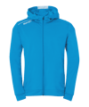 Kempa Player Kapuzenjacke Kids Hellblau Weiss F02