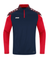 JAKO Performance Ziptop Blau Rot F909 - blau