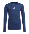 adidas Team Base Top langarm Kids Blau - blau