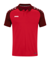 JAKO Performance Poloshirt Kids Rot Schwarz F101