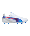 PUMA KING Ultimate FG/AG Formula Weiss Blau F02 - weiss