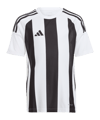 adidas Striped 24 Trikot Kids Weiss Schwarz