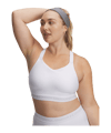 Under Armour HeatGear High Sport-BH Damen Weiß F100
