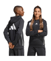 adidas Color Block Hoody Kids Schwarz - schwarz