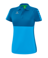 Erima Six Wings Poloshirt Damen Hellblau Türkis - blau