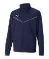 PUMA teamRISE Poly Trainingsjacke Kids Blau F06