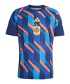 adidas RFEF Spanien Prematch T-Shirt Blau - blau