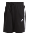 adidas Essentials 3 Stripes Short Schwarz Weiss - schwarz