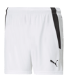 PUMA teamLIGA Shorts Damen Weiss Schwarz F04