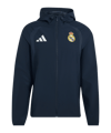 adidas Real Madrid Tiro Travel Windjacke Blau - blau