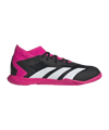 adidas Predator Accuracy.3 IN Halle Own Your Football Kids Schwarz Weiss Pink - schwarz