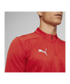 PUMA teamFINAL Training 1/4 Zip Sweatshirt Rot F01 - rot