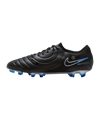 Nike Tiempo Legend X Elite FG Shadow Schwarz Silber Blau F040 - schwarz