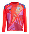 adidas Italien Torwarttrikot Langarm Kids Rot - rot