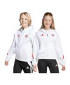 adidas FC Bayern München Anthem Kapuzenjacke Kids Weiß - weiss