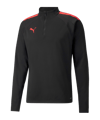 PUMA teamLIGA HalfZip Sweatshirt Schwarz Rot F43