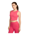 Nike Essential Rib Crop Tanktop Damen Pink F629