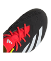 adidas Predator Elite FG Solar Energy Kids Schwarz Weiss Rot - schwarz