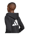 adidas Color Block Hoody Kids Schwarz - schwarz