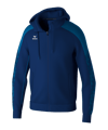Erima Evo Star Kapuzenjacke Blau - blau