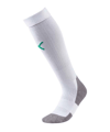 PUMA LIGA Socks Core Stutzenstrumpf Weiss Grün F15